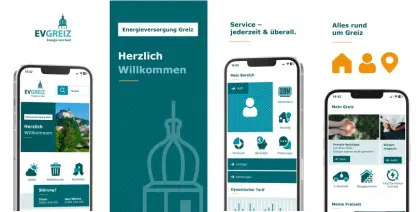 Die App der EV Greiz erstrahlt in modernem Design.